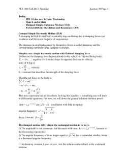 Page 1 PES 1110 Fall 2013, Spendier Lecture 41/Page 1 Today