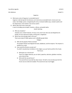 Sara Mintz-Agnello 2/19/13 Mrs.Robinson Global P.1 Augustus. 1