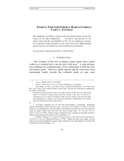Finding Time for Federal Habeas Corpus: Carey v. Saffold