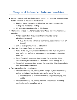 Chapter 4 Advanced Internetworking