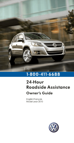 24-Hour Roadside Assistance 1-800-411-6688