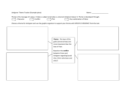 Antigone: Theme Tracker (Example piece) Name
