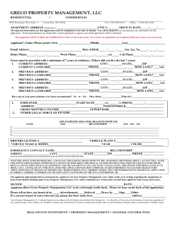 Apartment Application