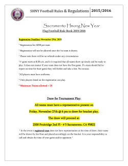 SHNY Football Rule Book - Sacramento Hmong New Year