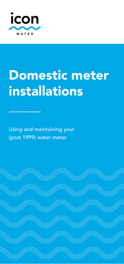 Domestic meter installations