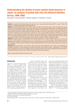 Understanding the decline of mean systolic blood pressure in Japan