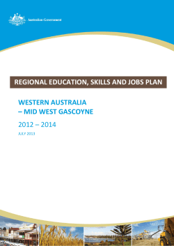 western australia - Department of Employment document library