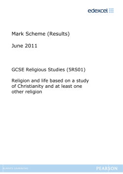 Mark Scheme (Results) June 2011 - Edexcel