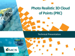 Photo Realistic 3D Cloud of Points (PRC)