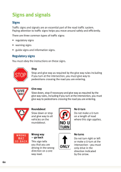 Signs and signals - Queensland Government publications