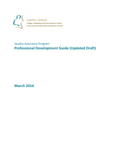 Professional Development Guide