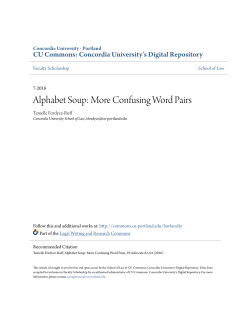 Alphabet Soup: More Confusing Word Pairs