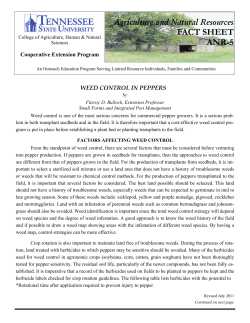 FACT SHEET ANR-5 - Tennessee State University