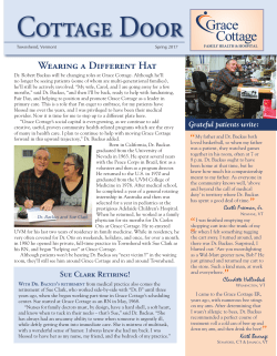 Spring 2017 - Grace Cottage Hospital