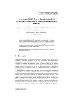 30. A System to Modify True or False Question