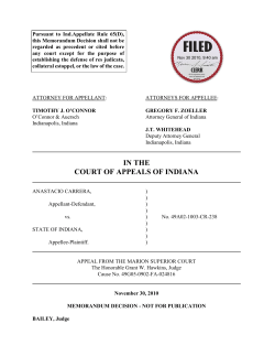 Anastacio Carrera v. State of Indiana