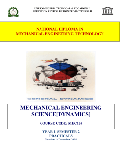 MECHANICAL ENGINEERING SCIENCE[DYNAMICS]