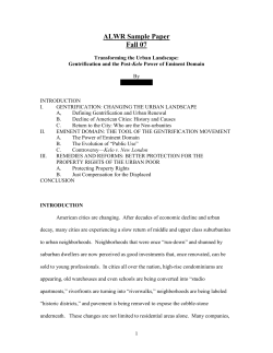 ALWR Sample Paper Fall 07 - Florida Coastal School of Law