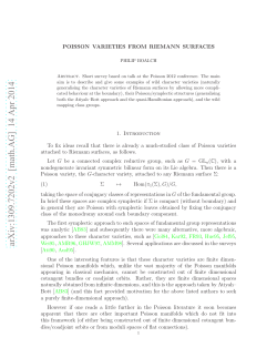 Poisson varieties from Riemann surfaces