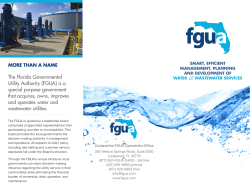 The Florida Governmental Utility Authority (FGUA) is a special