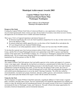 Captain William Clark Park Master Plan