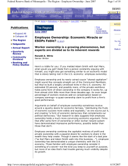 Employee Ownership - Rady School of Management