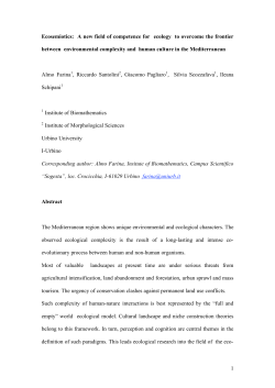 1 Ecosemiotics: A new field of competence for ecology to