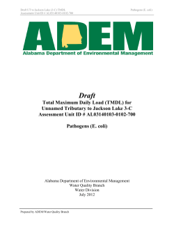 TMDL - Alabama Department of Environmental Management