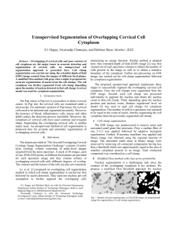 Unsupervised Segmentation of Overlapping Cervical Cell Cytoplasm