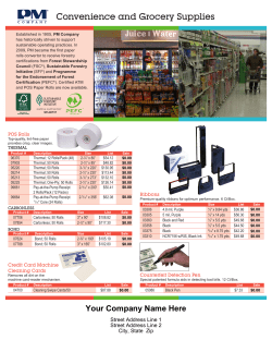 Convenience and Grocery Supplies