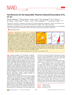Hot Electrons Do the Impossible: Plasmon