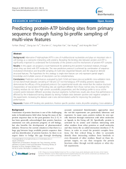 Predicting protein-ATP binding sites from primary sequence through