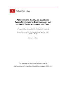 administering marriage: marriage- based