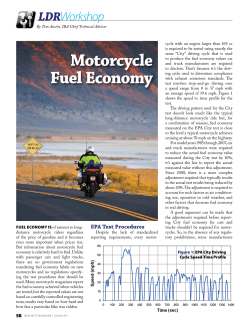 Motorcycle Fuel economy