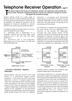 Telephone Receiver Operation part 1