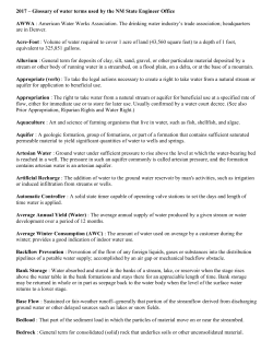Glossary of water terms - Informed Cynic Home Page