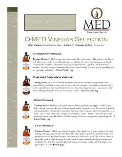 O-MED Vinegar Selection