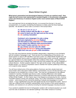 English Language response 4 black british english