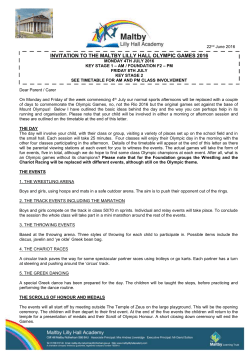 Sports Day PDF File - Maltby Lilly Hall Academy