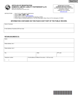 articles of registration domestic limited liability partnership