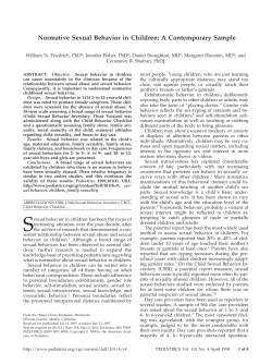 Normative Sexual Behavior in Children: A Contemporary