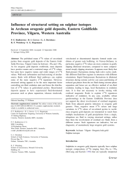 Influence of structural setting on sulphur isotopes in Archean