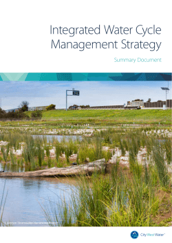 Integrated Water Cycle Management Strategy