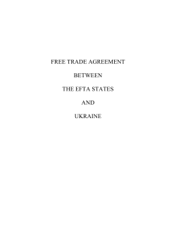 free trade agreement between the efta states and ukraine