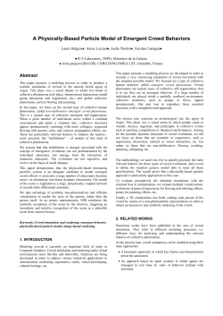 A Physically-Based Particle Model of Emergent Crowd Behaviors