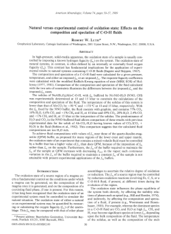 Natural versus experimental control of oxidation state: Effects on the