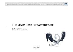 Tests in LLVM
