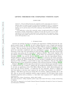 Lifting theorems for completely positive maps