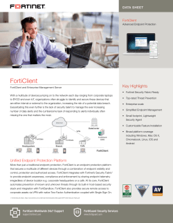 FortiClient Data Sheet