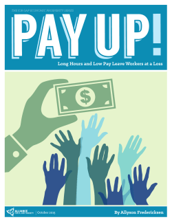 Pay Up! Report  - Alliance for a Just Society